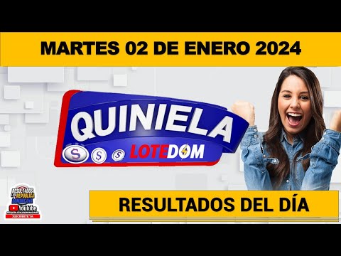 Sorteo Quiniela LOTEDOM en VIVO ?MARTES 02 de enero 2024 – 2:00 P.M. #lotedom #resultados