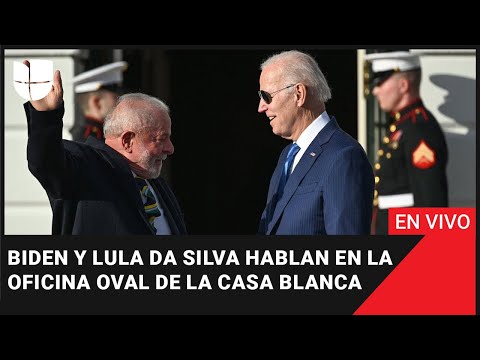 EN VIVO:  Biden y  Lula da Silva hablan en la oficina oval de la Casa Blanca