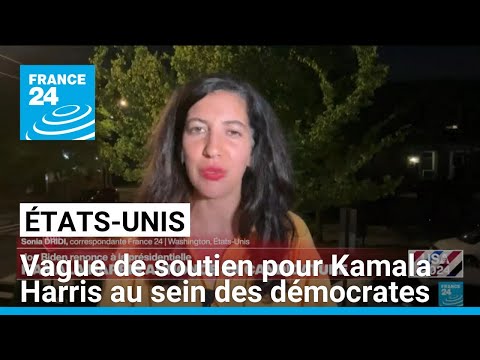 Ces dernières heures, il y a eu une avalanche de soutiens pour Kamala Harris • FRANCE 24