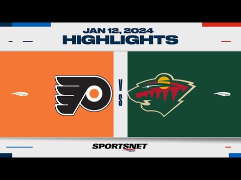 NHL Highlights | Flyers vs. Wild - January 12, 2024