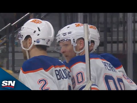 Oilers Perry Patiently Rounds Hill Off Sweet Feed From McDavid