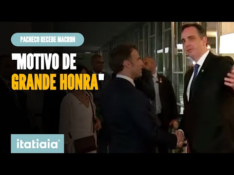 RODRIGO PACHECO RECEBE MACRON NO SENADO: MOTIVO DE GRANDE HONRA