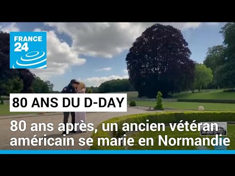 80 ans après le D-DAY, un ancien vétéran américain se marie en Normandie • FRANCE 24