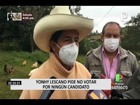 Elecciones 2021: Yonhy Lescano exhortó a realizar un voto de disconformidad