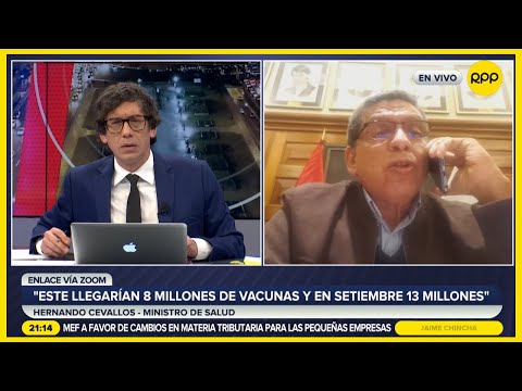 Hernando Cevallos: Este mes llegarían 8 millones de vacunas, en septiembre llegarían 13 millones