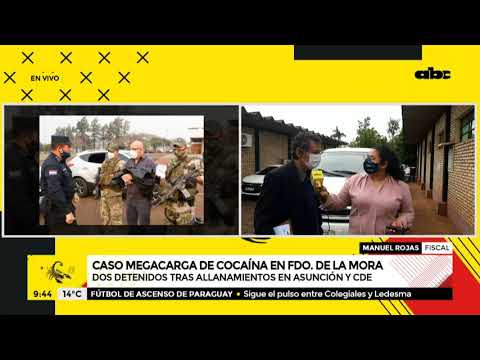 Dos detenidos tras allanamientos en Asunción y CDE por caso de megacarga de cocaína