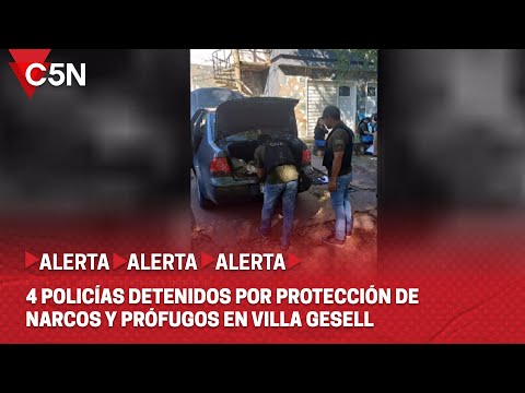 CUATRO JEFES de POLICÍA PRESOS en VILLA GESELL: LOS DETUVIERON por PROTEGER NARCOS y PRÓFUGOS