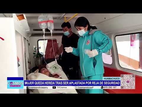 Huamachuco: mujer queda herida tras ser aplastada por reja de seguridad