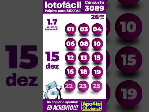PALPITES DE HOJE 26/04/2024 LOTOFACIL E LOTOMANIA #lotofacil #lotomania #loteriascaixa
