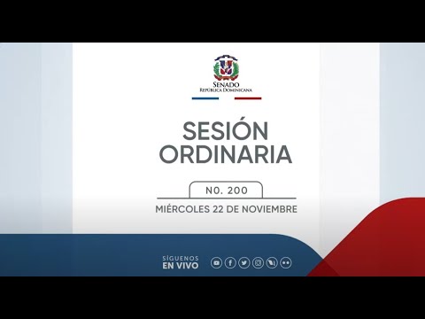 Sesion Ordinaria Senado De La Republica Dominicana.