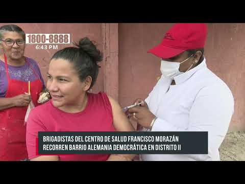 Nuevo esquema de vacunación llega al barrio Alemania Democrática, Managua - Nicaragua