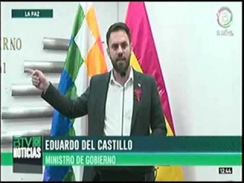 15072022 EDUARDO DEL CASTILLO MINISTRO DE GOBIERNO RESPONDE A EEUU BOLIVIA TV