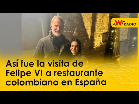 Con ganas de volver: así fue la visita de Felipe VI a restaurante colombiano en España