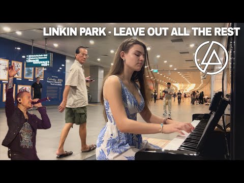 I played LINKIN PARK - LEAVE OUT ALL THE REST on piano in public!