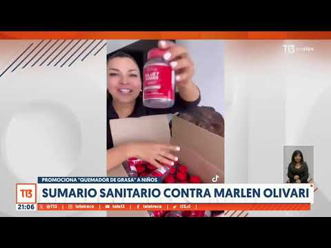 Marlen Olivari recibe sumario sanitario: promociona quemador de grasa a niños