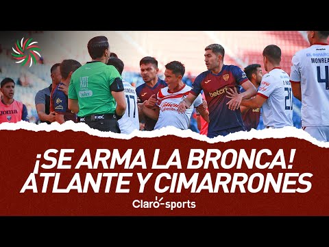 ¡Se arma la bronca! Atlante y Cimarrones pierden la cabeza y se van a los golpes