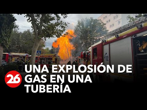 España | Incendio y explosión en Madrid