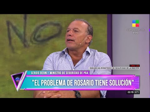 Sergio Berni habla sobre el narcotráfico en Rosario: No comparto lo que dijo Aníbal Fernández