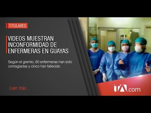 Continúa el reclamo de enfermeras y camilleros en la provincia del Guayas