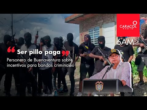 Ser pillo paga: personero de Buenaventura sobre incentivos para bandas criminales | Caracol Radio
