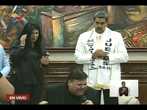 Maduro se reúne con cristianos evangélicos en Miraflores, 15 de junio de 2024
