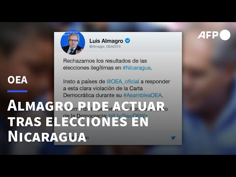 Almagro urge a la OEA a actuar tras elecciones ilegítimas en Nicaragua | AFP