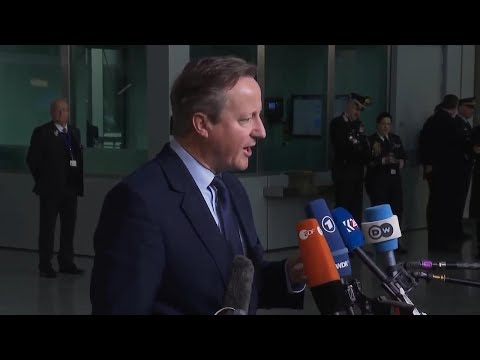 UK, Latvian and Swedish foreign ministers arrive at NATO summit in Belgium