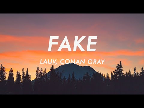 Lauv & Conan Gray - Fake (Lyrics)