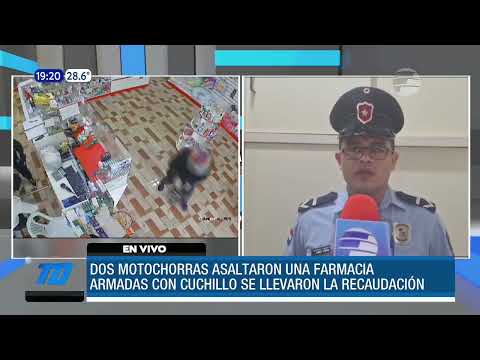 Dos motochorras asaltaron una farmacia en Coronel Oviedo