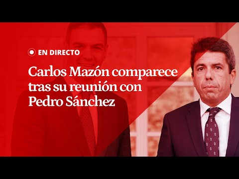 EN DIRECTO | Carlos Mazón comparece tras su reunión con Pedro Sánchez en La Moncloa