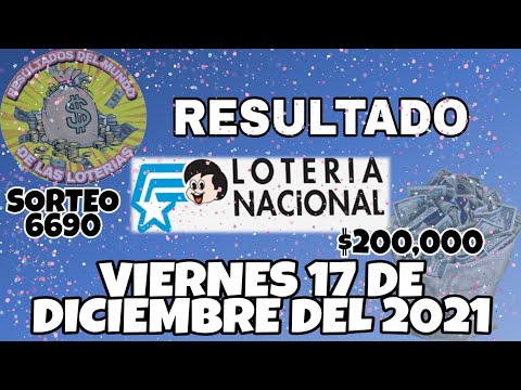 RESULTADO LOTERIA NACIONAL SORTEO #6690 DEL VIERNES 17 DE DICIEMBRE DEL 2021 /LOTERÍA DE ECUADOR/