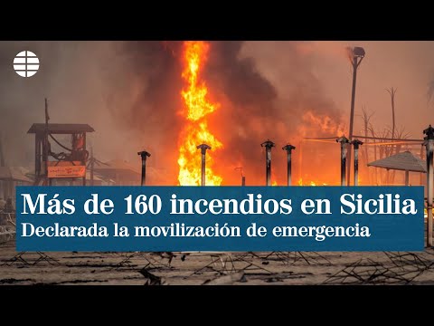 Italia declara una movilización de emergencia hacia Sicilia por los incendios