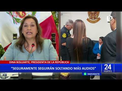 Dina Boluarte acusa a Maritza Sánchez de filtrar audio por encargo de Pedro Castillo