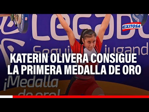 Katerin Olivera consigue la primera medalla de oro para Perú en levantamiento de pesas
