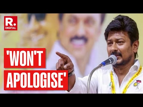 I'm Kalaignar's Grandson, Won't Apologise Says Udhayanidhi Stalin On 'Sanatan Dharma' Remark