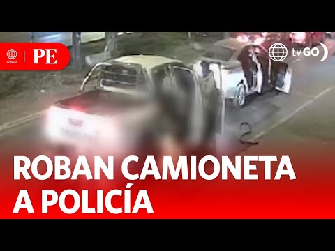 Roban camioneta a policía | Primera Edición | Noticias Perú