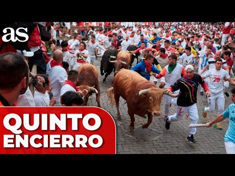 Resumen del QUINTO ENCIERRO de SAN FERMÍN