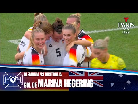 Gol de Marina Hegering | Alemania vs Australia 1-0 | Juegos Olímpicos París 2024