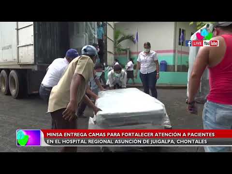 MINSA de Nicaragua entrega camas para atención de pacientes en Hospital Asunción de Juigalpa