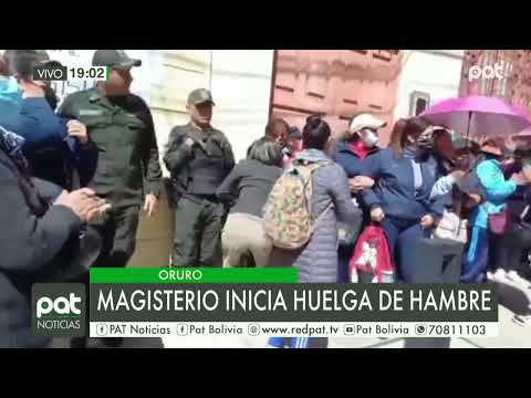 Oruro: magisterio inician huelga de hambre