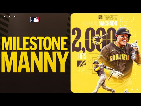 A MILESTONE night for Manny Machado! (2,000th career hit, 15th HR of 2025!)