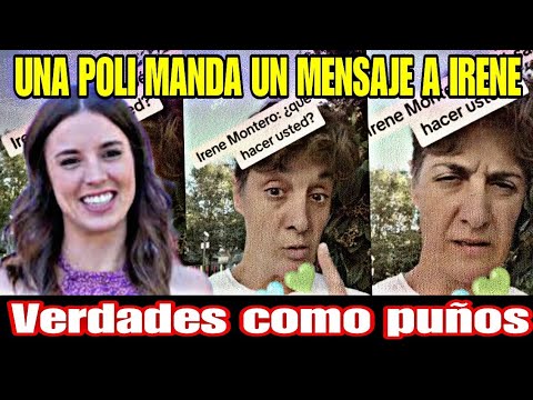 MUJER POLICÍA MANDA UN MENSAJE Y UNA PREGUNTA A IRENE MONTERO, LA DEJA K.O