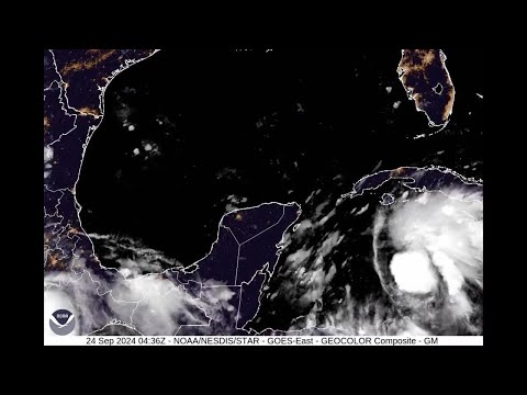 Southeast US under major storm warning as hurricane watch issued for parts of Cuba and Mexico