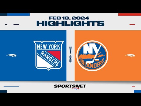 NHL Stadium Series Highlights | Rangers vs. Islanders - February 18, 2024