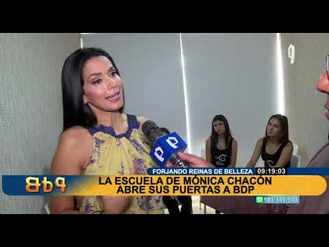 Jóvenes se perfilan como reinas de belleza en escuela de Mónica Chacón, ex Miss Perú Mundo 1996