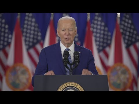 President Joe Biden speaks in Florida on his stance on abortion