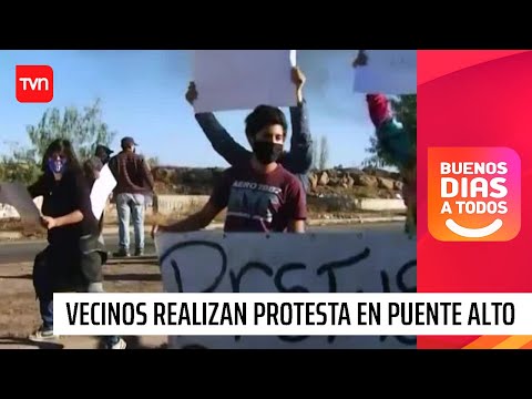 Vecinos realizan protesta en Puente Alto | Buenos días a todos