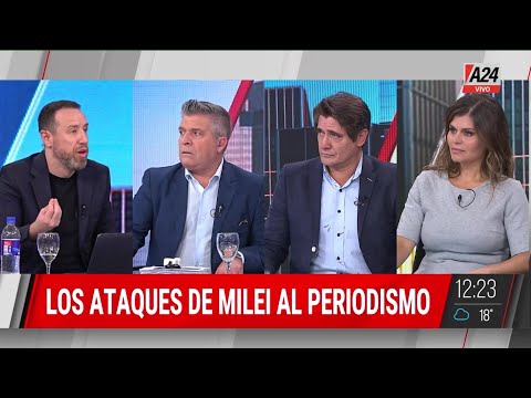 Los ataques de Javier Milei al periodismo y la pelea con Jorge Lanata por un comentario