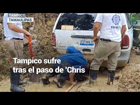 AFECTACIONES POR 'CHRIS' | Las fuertes lluvias provocaron el deslave de un cerro en Tampico