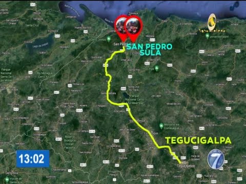 Ésta es la ruta de migrantes de Honduras